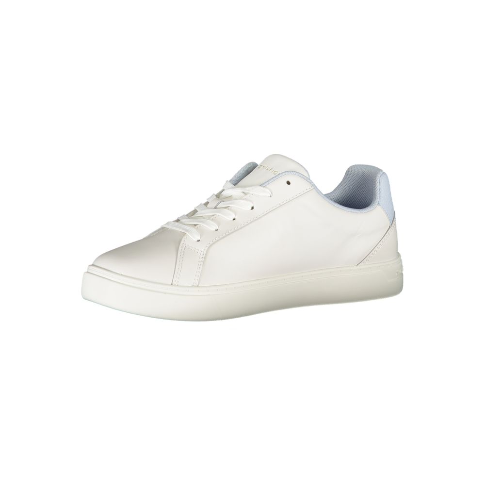 Tommy Hilfiger White Polyester Sneaker - SMARTMARTNZ