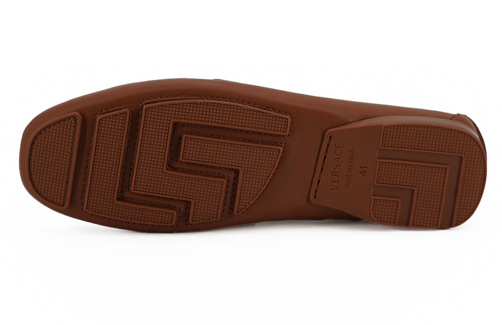 Versace Elegant Medusa - Embossed Leather Loafers - SMARTMARTNZ