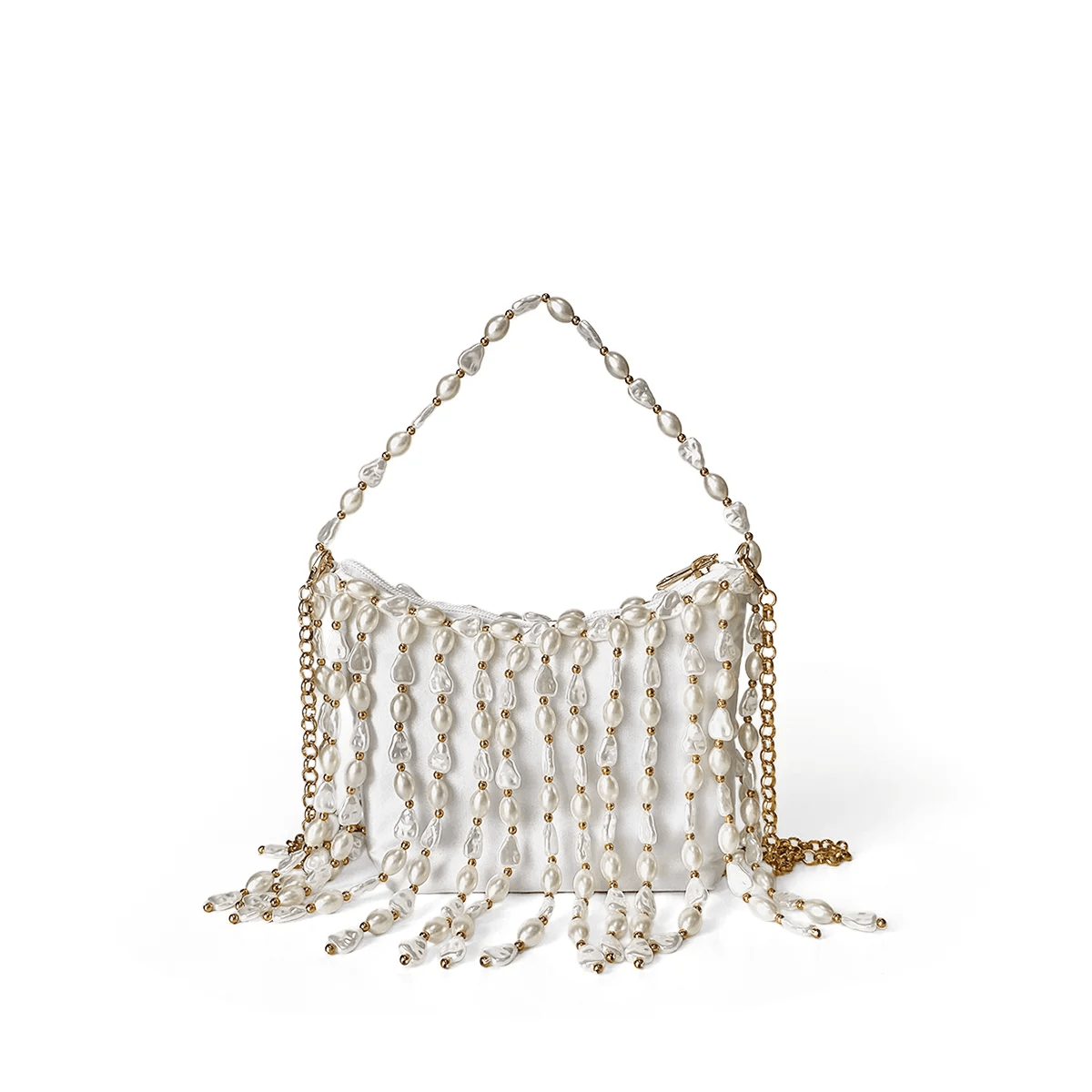 Vintage - Inspired Handmade Bucket Bag – Chinese Beaded Crossbody with Silk Details - SMARTMARTNZ