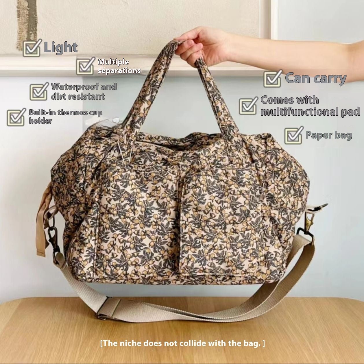 Waterproof Large - Capacity Handbag with Multi - Compartments Stay Organized | Stylish, Durable & Travel - Ready - SMARTMARTNZ