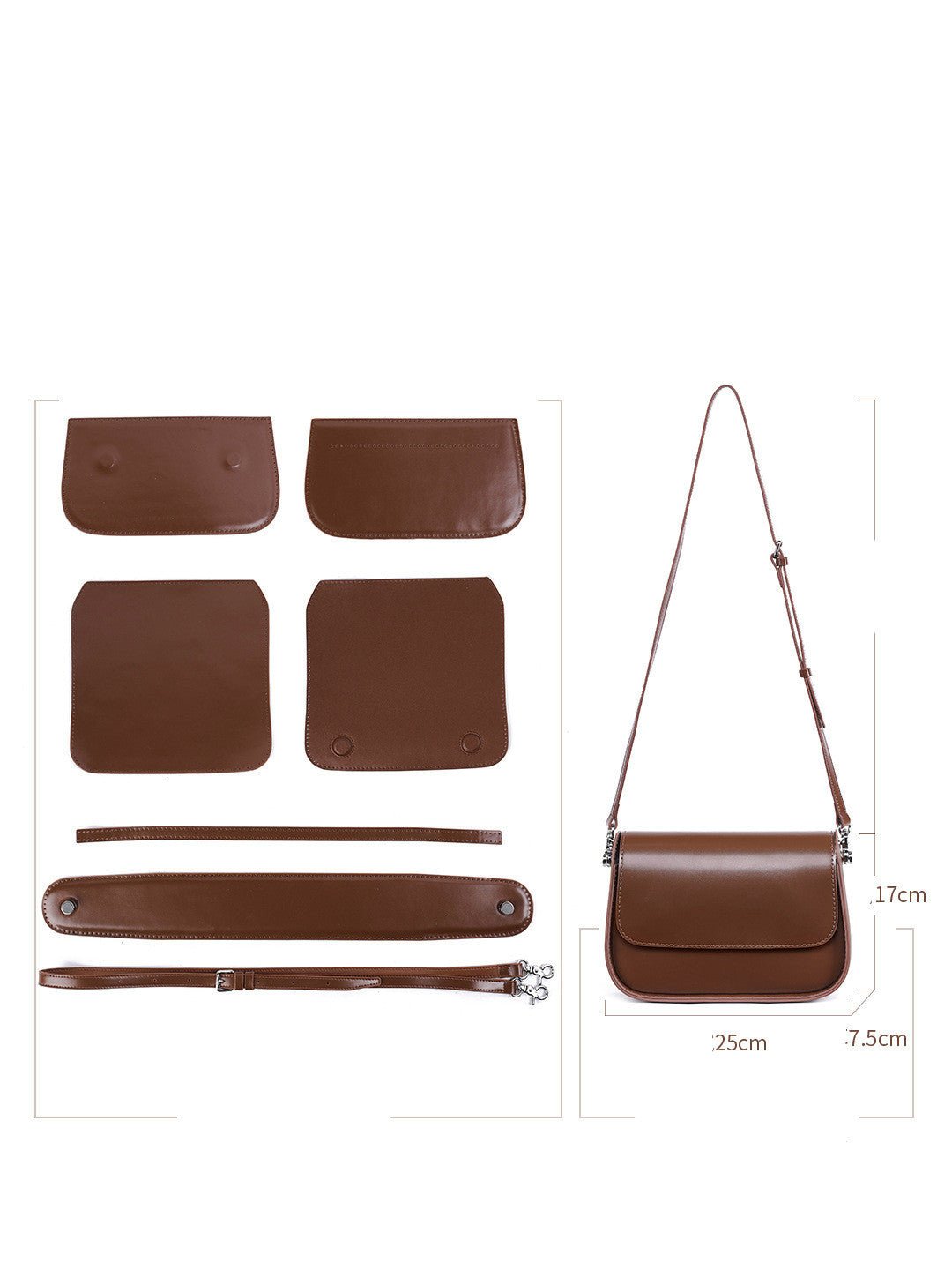 Women’s Handmade Saddle Shoulder Bag – Casual Crossbody Purse - SMARTMARTNZ