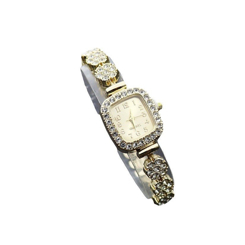 Women’s Luxury Square Fashion Watch – Fully - Jewelled & Elegant - SMARTMARTNZ