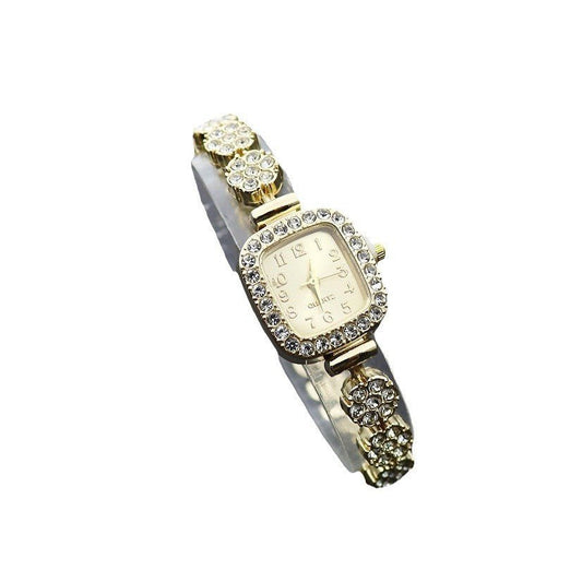 Women’s Luxury Square Fashion Watch – Fully - Jewelled & Elegant - SMARTMARTNZ