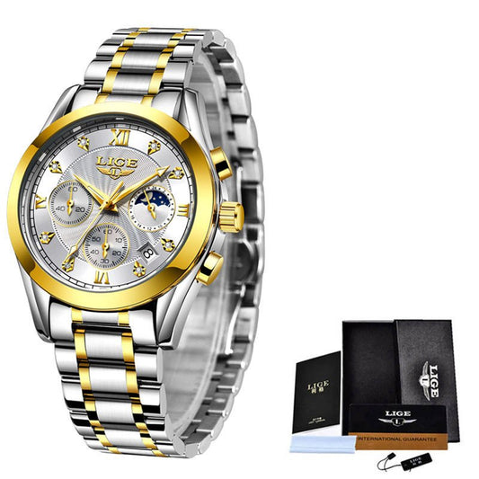 Women’s Stainless Steel Waterproof Watch – Elegant & Durable Timepiece - SMARTMARTNZ
