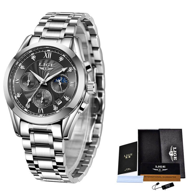 Women’s Stainless Steel Waterproof Watch – Elegant & Durable Timepiece - SMARTMARTNZ