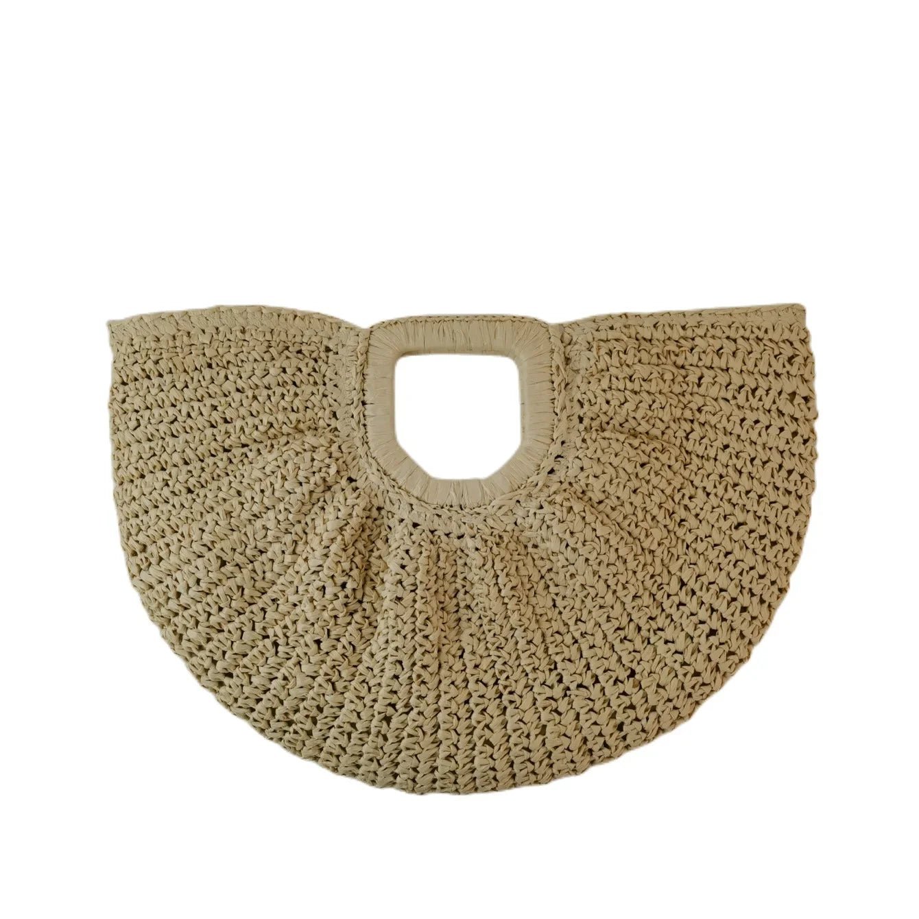 Women’s Woven Straw Handbag – Large Capacity Beach & Travel Purse - SMARTMARTNZ