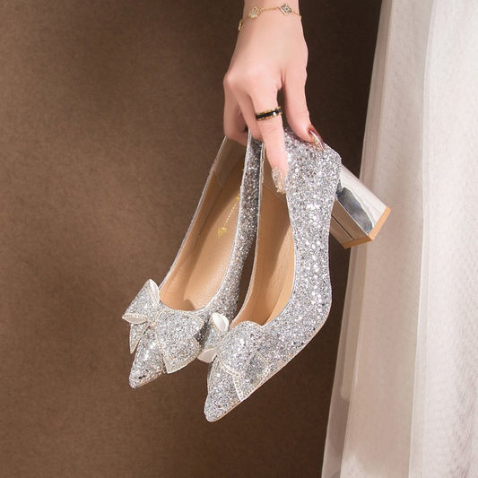 Xiuhe Wedding Shoes – Pointed Toe & Sparkle Shine Bright on Your Special Day | Comfort + Style - SMARTMARTNZ