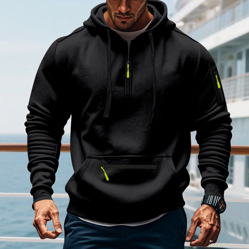 Casual Men’s Sports Cargo Coat – Regular Sleeve