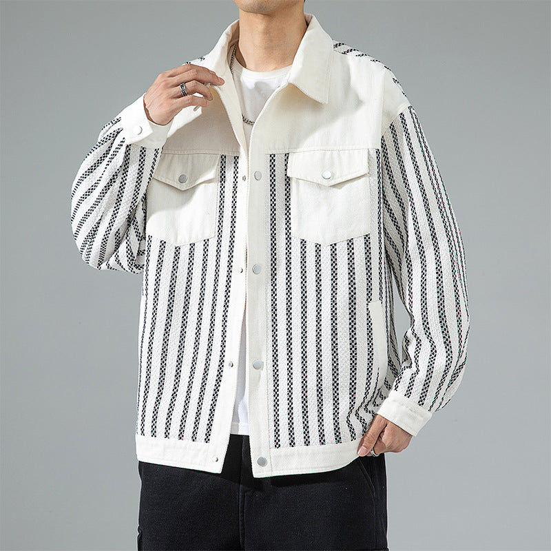 Classic Style Boys Pu Shuai Versatile Casual Jacket