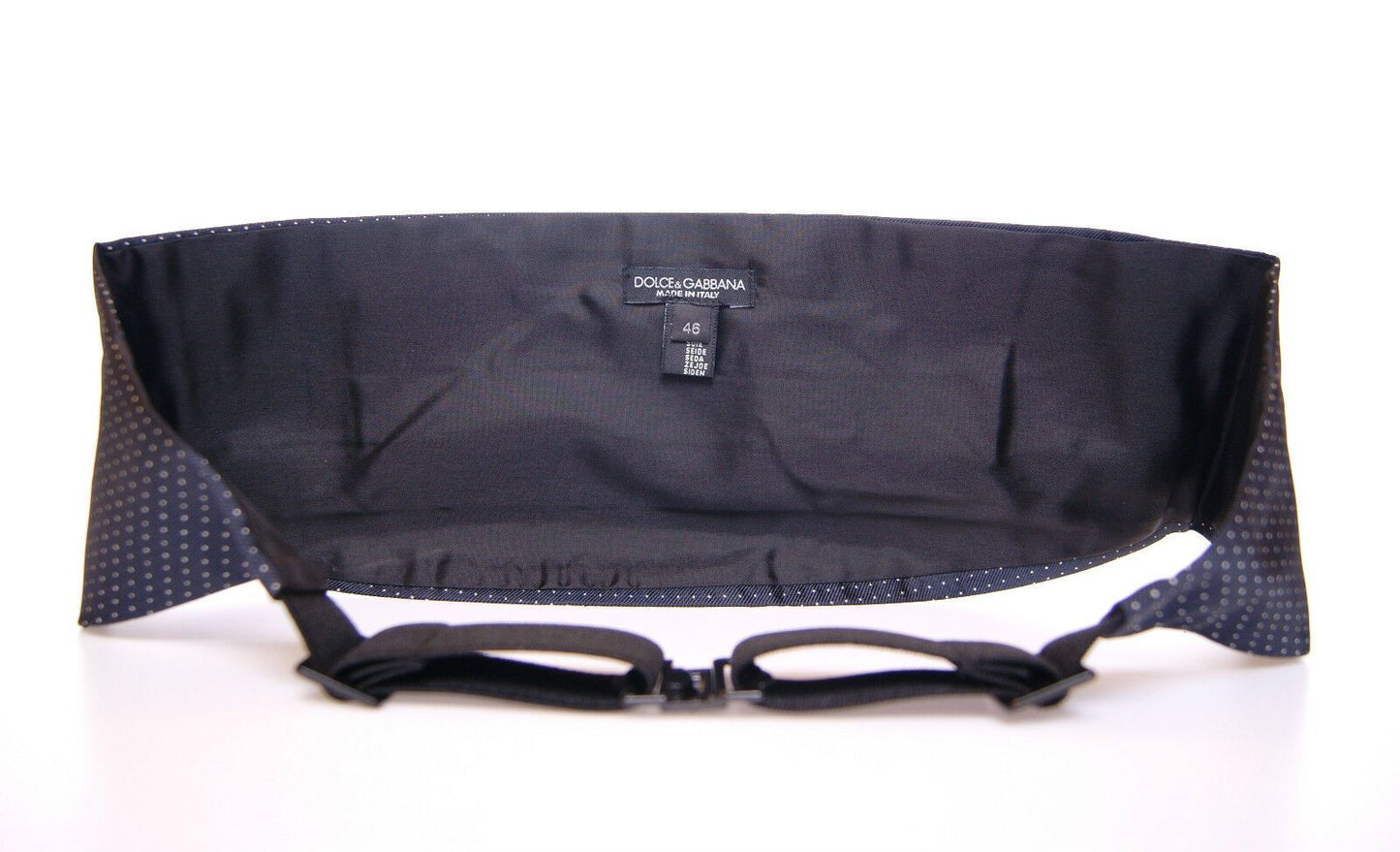 Dolce & Gabbana Blue Waist Smoking Tuxedo Cummerbund Belt