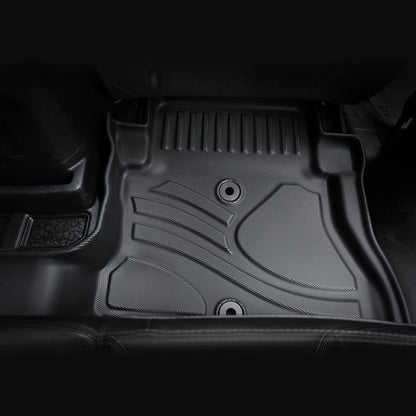 MKR Non-Slip Durable TPE ECO Car Floor Mat Compatible With Jeep Wrangler JL 4xe Not For 2 Door And JL Unlimited Models 2021-2024 3 PCS