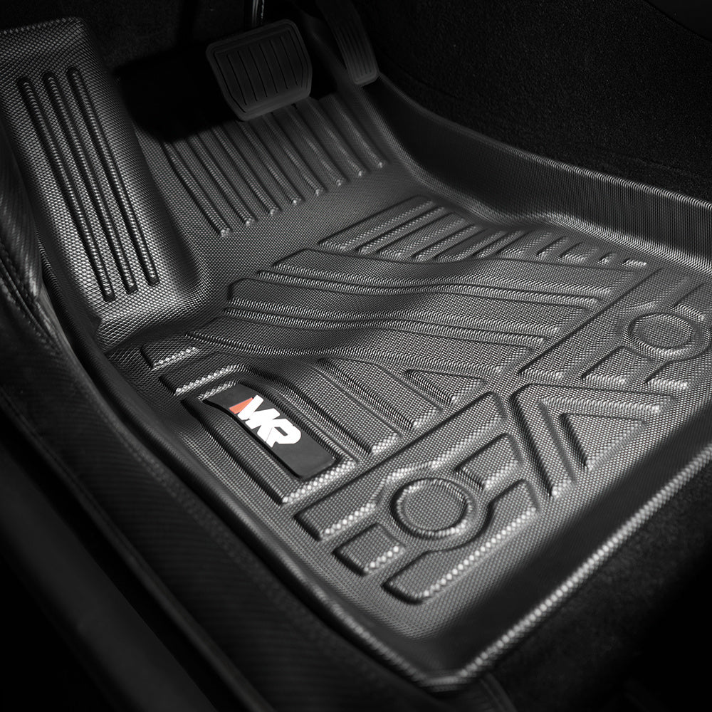 Odorless TPE Floor Mat For Tesla Model 3 2023-2025 6 PCS Waterproof Duty-Proof Fully Surrounded Floor Liner Protection Foot Pad