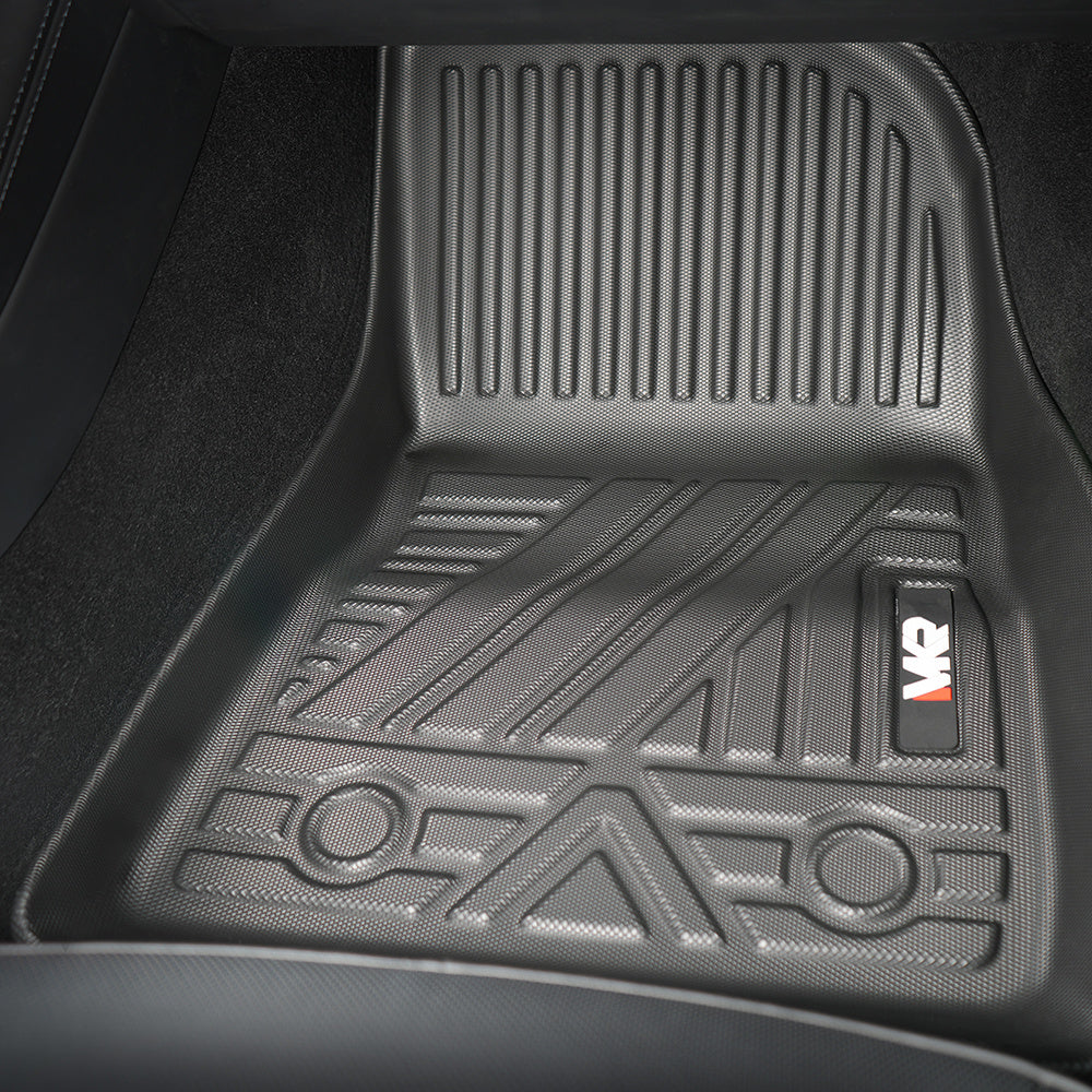 Odorless TPE Floor Mat For Tesla Model 3 2023-2025 6 PCS Waterproof Duty-Proof Fully Surrounded Floor Liner Protection Foot Pad