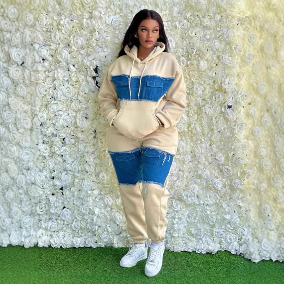 Fashion Casual Set Loose All-match Retro