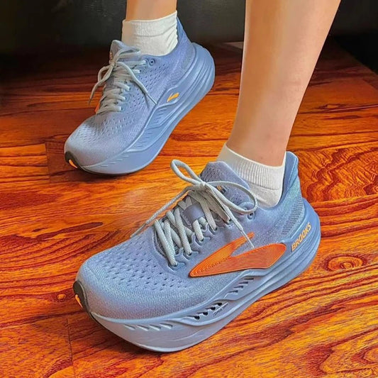 2025 BROOKS Men’s Glycerin Max Sneakers – Breathable Cushioned Training Shoes | Non - Slip, Wear - Resistant Casual Sports Footwear - SMARTMARTNZ