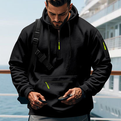 Casual Men’s Sports Cargo Coat – Regular Sleeve