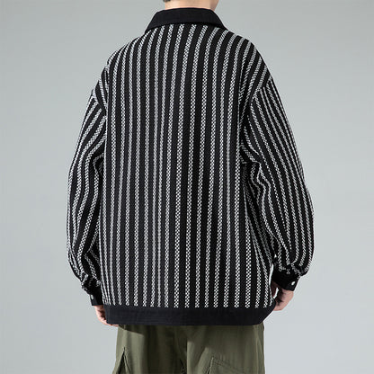 Classic Style Boys Pu Shuai Versatile Casual Jacket