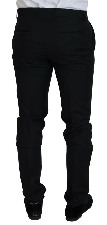 Dolce & Gabbana Black Single Breasted 2 Piece MARTINI Suit