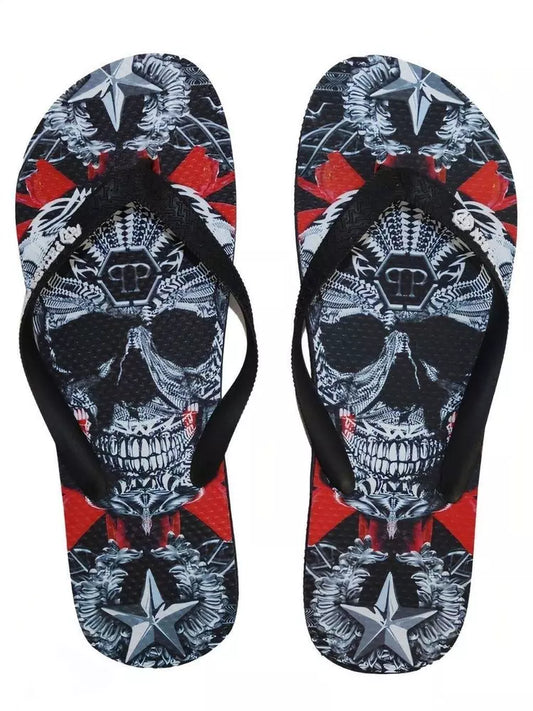 Philipp Plein Multicolor Polyester Women Flip Flop