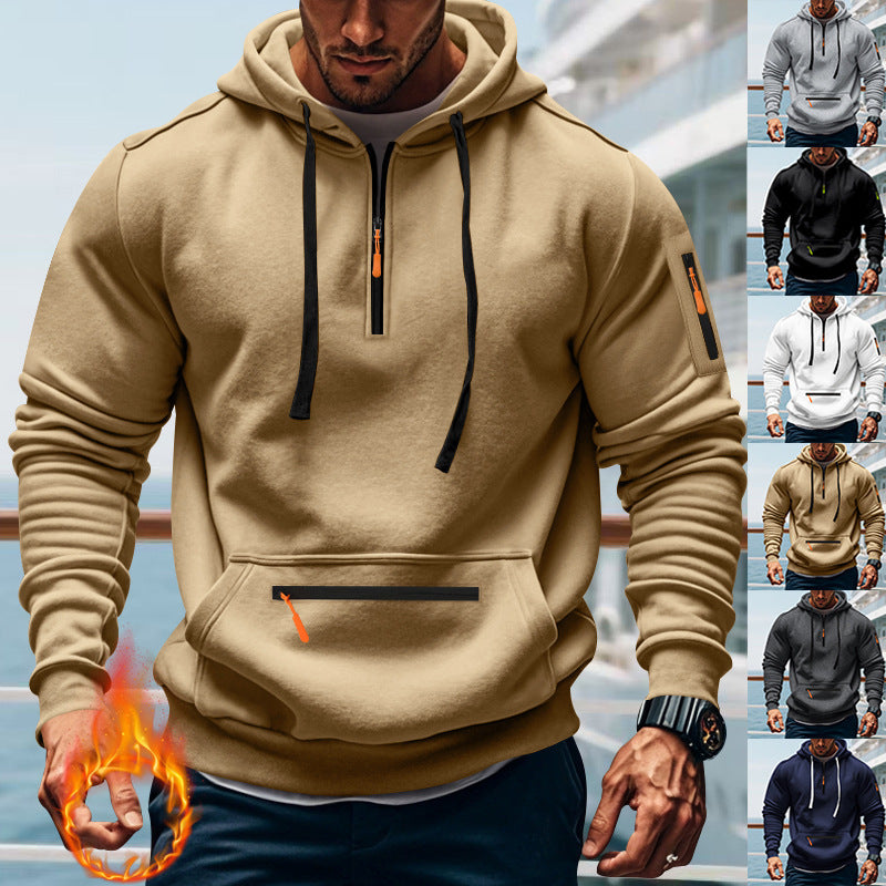 Casual Men’s Sports Cargo Coat – Regular Sleeve