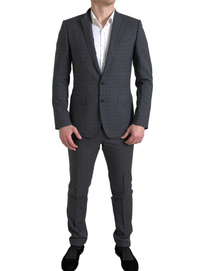 Dolce & Gabbana Gray 2 Piece Single Breasted MARTINI Suit