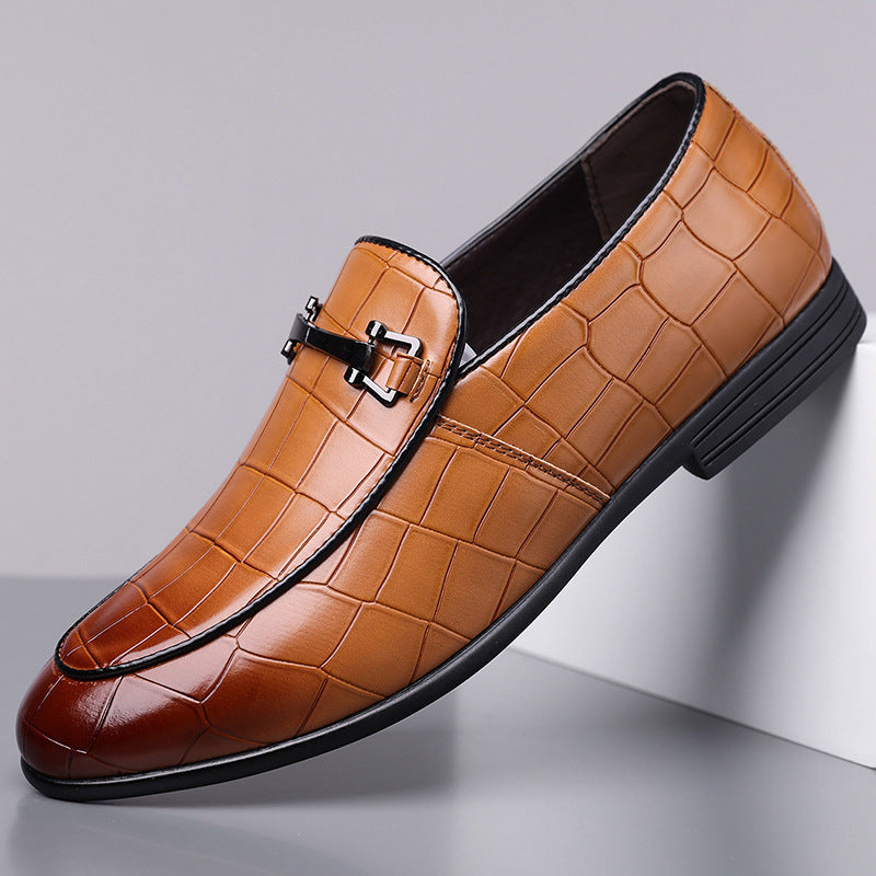 Men’s Plaid Luxury Leather Shoes