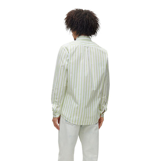 Hugo Boss Green Cotton Dress Shirt
