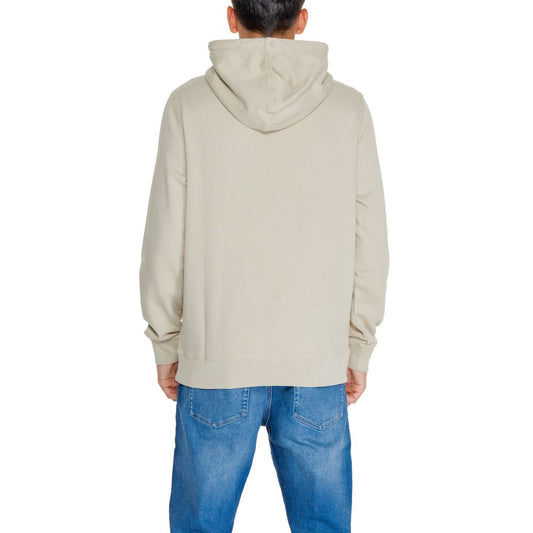Calvin Klein Jeans Beige Recycled Cotton Hoody