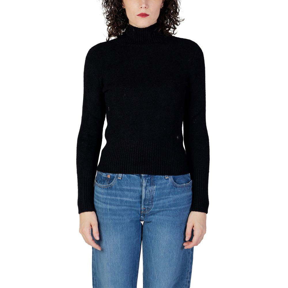 Guess Black Polyamide Turtleneck