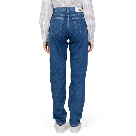 Calvin Klein Jeans Blue Cotton Slim Fit Jean