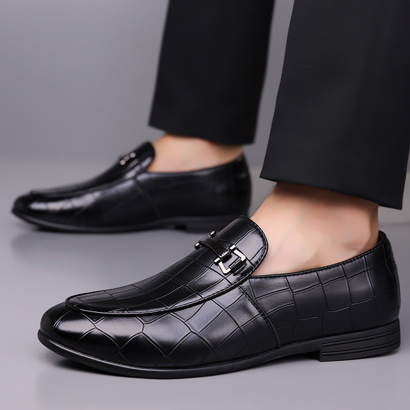 Men’s Plaid Luxury Leather Shoes