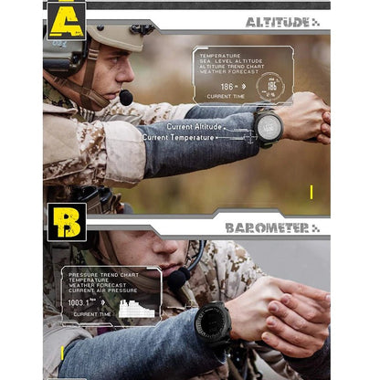 50M Waterproof Military Watch – Durable Outdoor Sports - SMARTMARTNZ