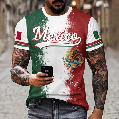 Eagle And Snake T-shirt Loose Round Neck