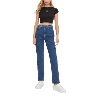 Calvin Klein Jeans Blue Cotton Slim Fit Jean