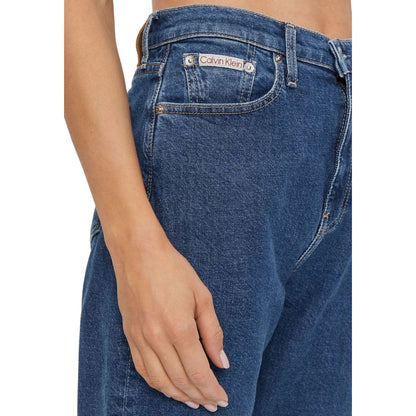 Calvin Klein Jeans Blue Cotton Slim Fit Jean