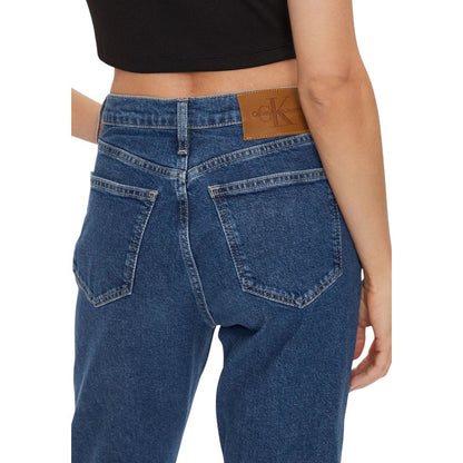 Calvin Klein Jeans Blue Cotton Slim Fit Jean