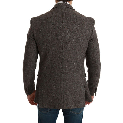 Dolce & Gabbana Brown Virgin Wool Suits & Blazer