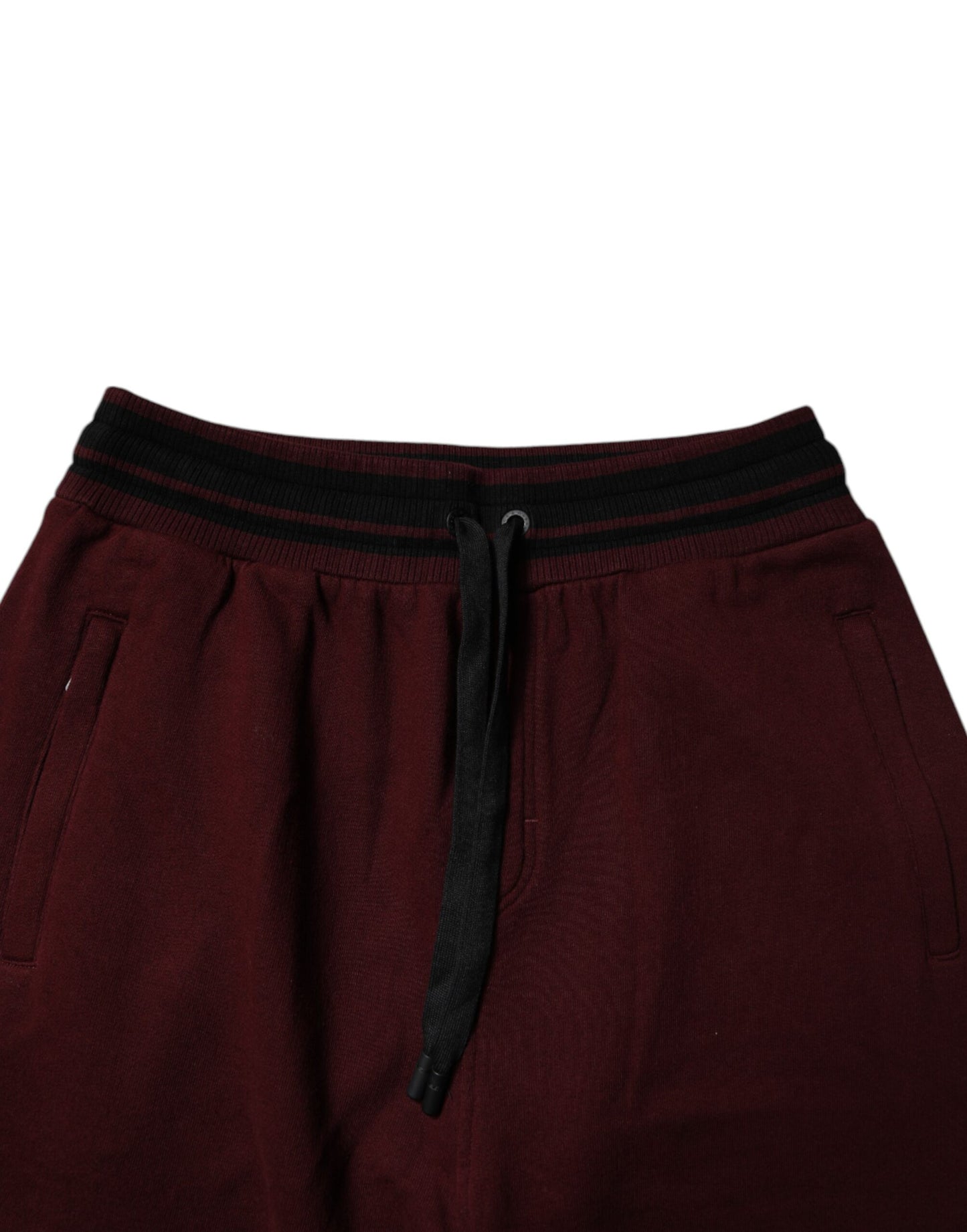 Dolce & Gabbana Bordeaux Cotton Jogger Men Sweatpants Pants
