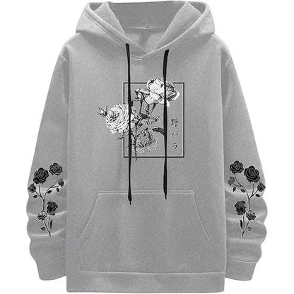 Fashion New Rose Print Casual Sweatshirt