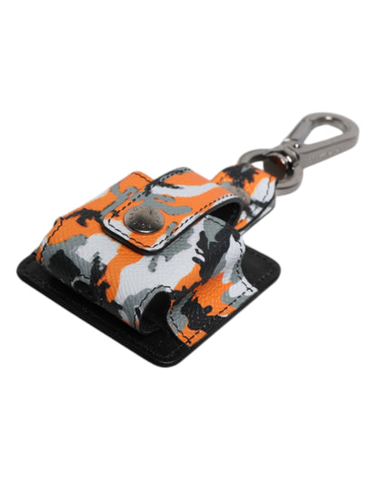 Dolce & Gabbana Multicolor Camouflage Leather Airpods Case