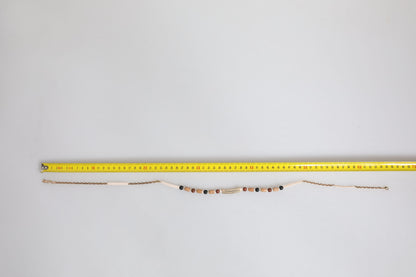 Dolce & Gabbana Black Gold Wooden Beaded Logo Pendant Necklace