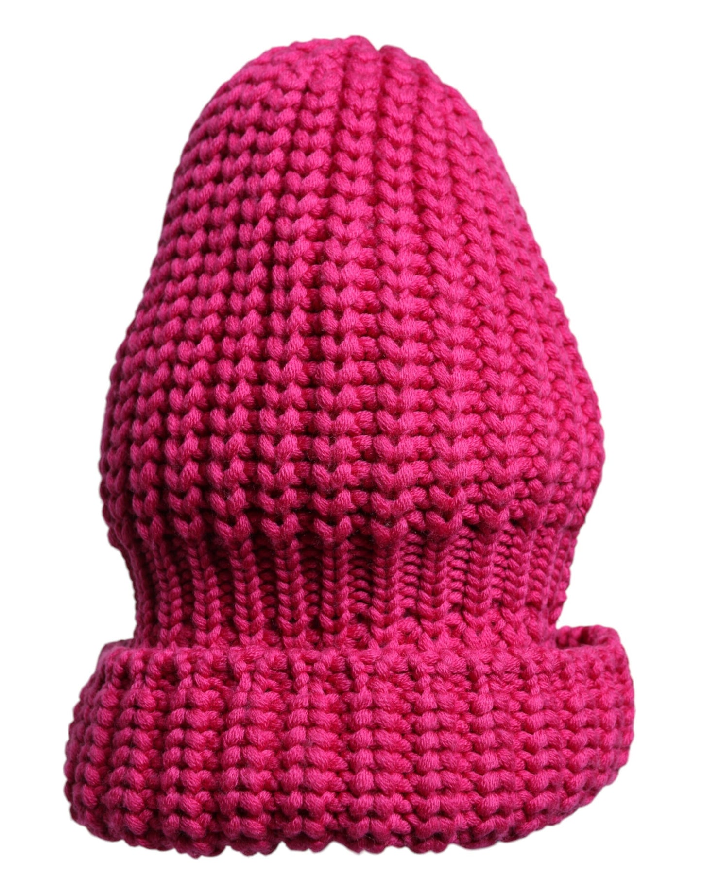Dolce & Gabbana Pink Solid Wool Knitted Winter Beanie Hat