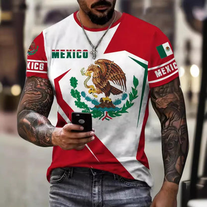 Eagle And Snake T-shirt Loose Round Neck