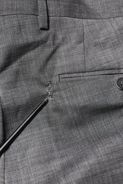 Dolce & Gabbana Gray Wool Single Breasted 2 Piece Suit