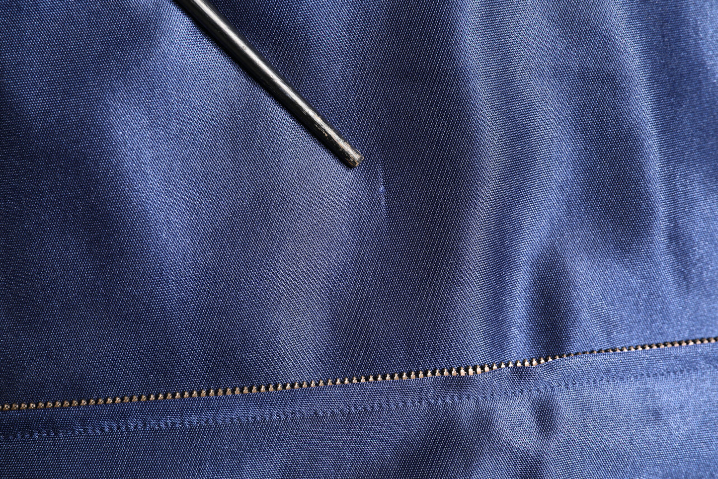 Dolce & Gabbana Blue Nylon Logo Patch Men Bomber Sweater