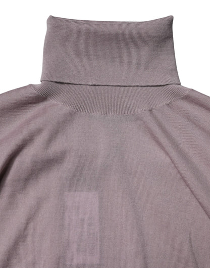 Dolce & Gabbana Brown Cashmere Knitted Men Pullover Sweater