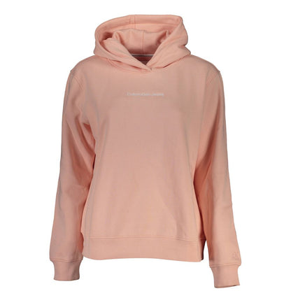 Calvin Klein Pink Cotton Women's Hooded Sweater