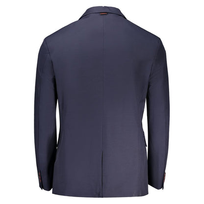 Guess Jeans Blue Cotton Men Jacket