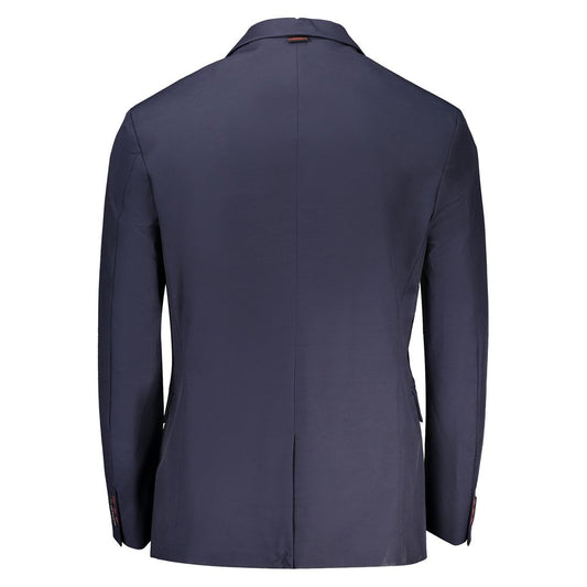 Guess Jeans Blue Cotton Men Jacket