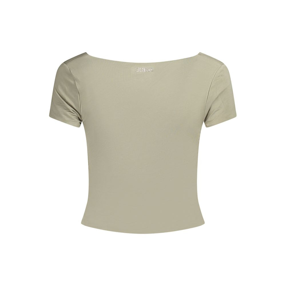 Guess Jeans Green Modal Women Top